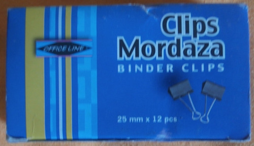 Clips Binder 25mm X 12 Unidades