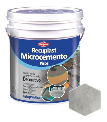 Imagen 1 de 6 de Recuplast Microcemento Sinteplast | +6 Colores | 25kg