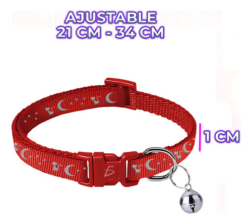 Paquete 6 Collares Ajustable Mascotas Gato Perro Pequeños Color Colores Collar Tamaño Del Collar S Ele-Gate