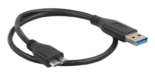 Cable Usb 3.0 para Disco Duro Externo 30 Centímetros Negro Delta