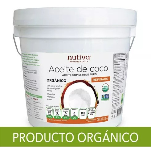 Aceite De Coco Organico 3.79 Lts