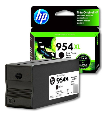 Cartucho De Tinta Hp 954xl Negra Original (l0s71al)