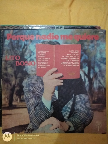 Vinilo Lito Bosio Porque Nadie Me Quiere C1