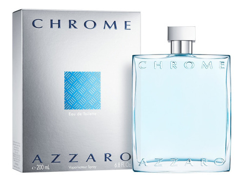 Perfume Importado Azzaro Chrome Edt 200 ml Para  Hombre  