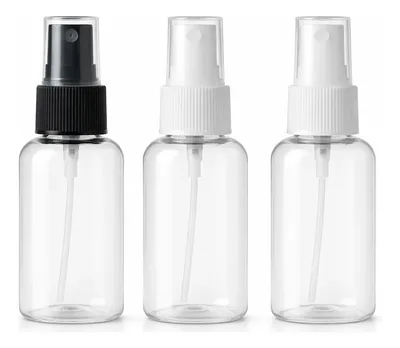 50 Frascos Plástico Pet Oval 30ml Válvula Spray Para Perfume