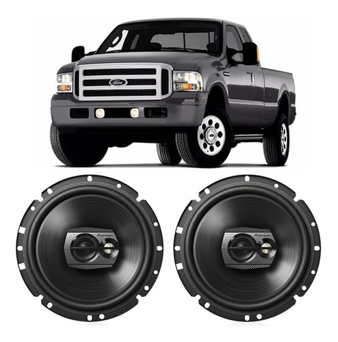 Kit Alto Falante Ford F250 2005 A 2013 Pioneer 100w Rms