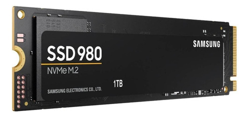 Disco Sólido Interno Samsung 980 Mz-v8v1tob/am 1tb Preto Preto