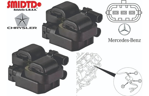 2 Bobinas Ignición Mercedes Benz Cl55 Amg V8 5.4l 5.5l 01-06