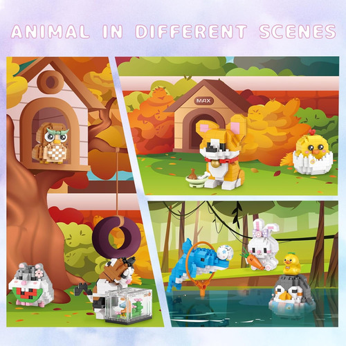 Set De Microbloques De Construcción Corgi Dog, Regalo Para N