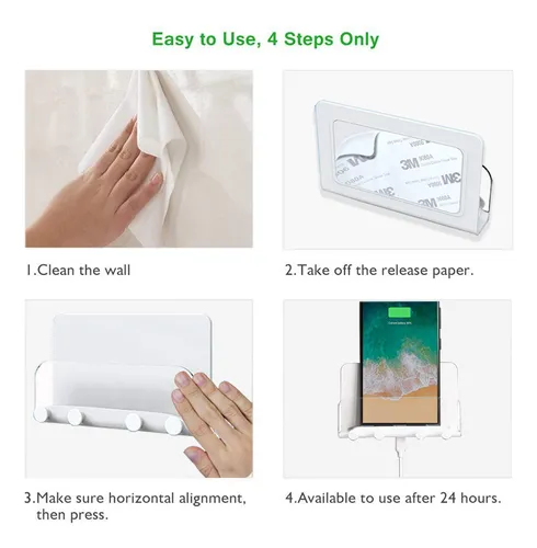 Axbus Soporte De Pared Para Telefono, Soporte Para Llaves De
