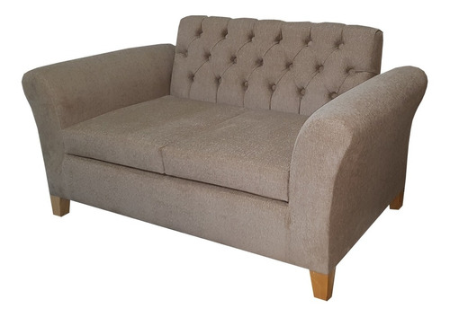 Sillon 2 Cuerpos Capitone Chenille Modelo Chesty Fabrica