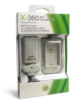 Comprar Bateria Mando Xbox 360 Con Cable Cargador + Base Cargador