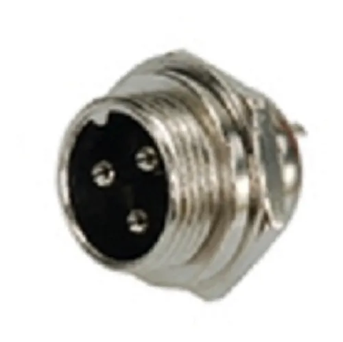 comprar Conector Micrófono Rosca Macho Chasis 3 Pines Canon X10 Pcs.