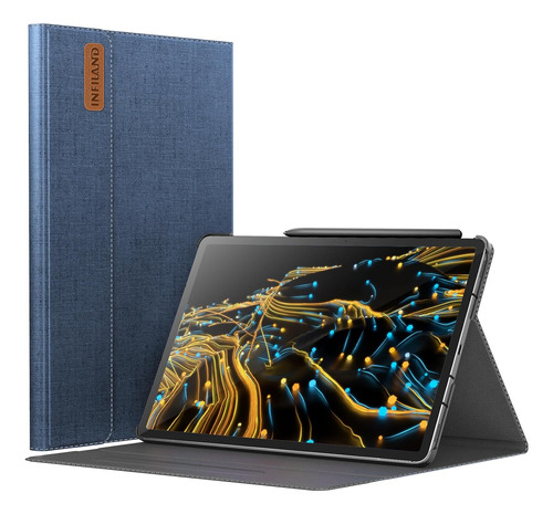 Funda Con Soporte Para Samsung Tab S9 Plus/fe Plus Azul