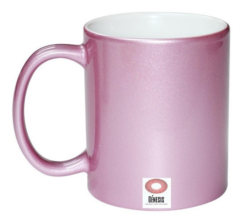 Taza Ceramica Perlada Rosa Sublimable Sublimar