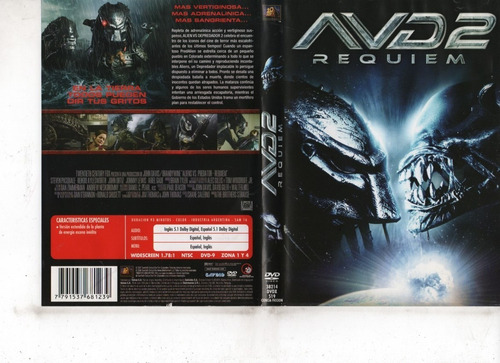 Avp 2 Requiem - Dvd Original - Buen Estado