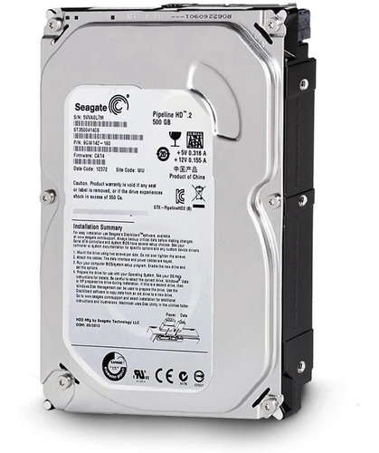 Disco Duro Seagate 500gb 3.5 Sata Pc Dvr Cctv Respaldo (Reacondicionado)