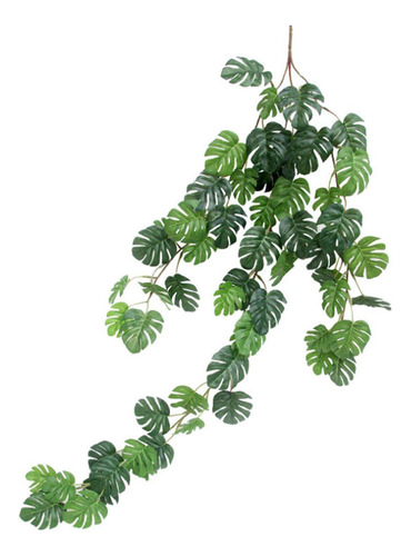 Guirnalda Artificial Ratan Hoja Monstera Para Colgar Pared