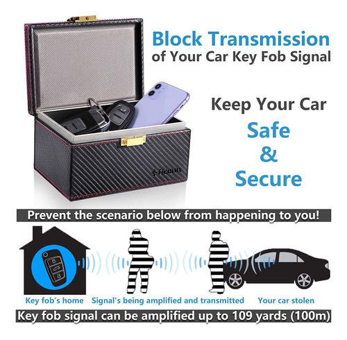 Caja Faraday, Protector Llave De Automóvil, Jaula De B...