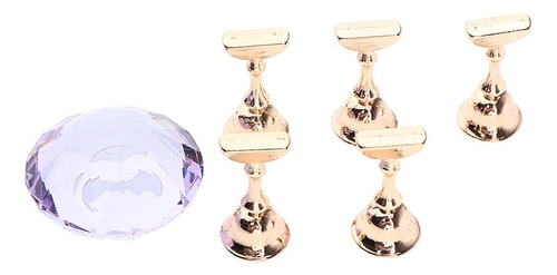 Z 1 Juego Nail Art Tip Stand Stand Base Para Manicura Prácti