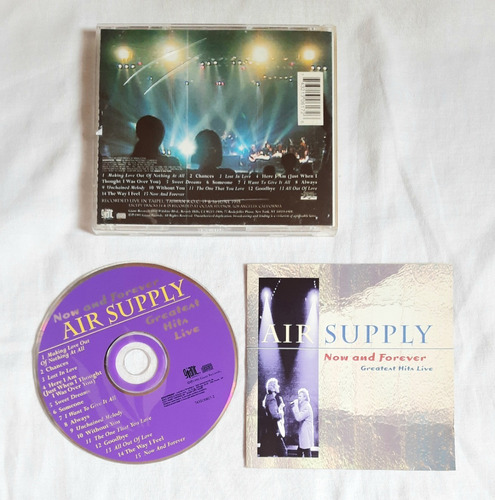 Cd Air Supply - Now And Forever Greatest Hits Live