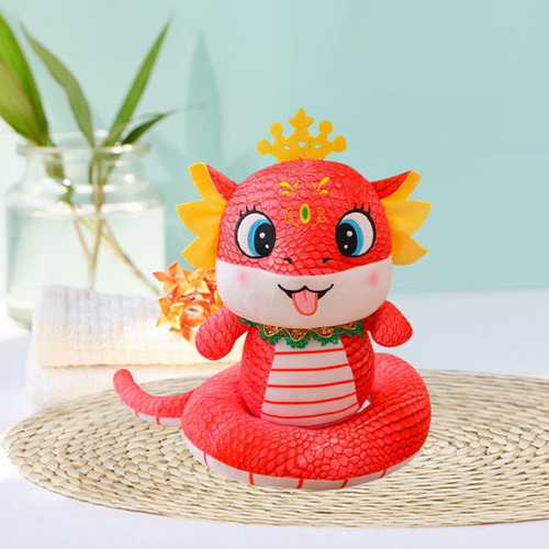 Ano Novo Chinês Brinquedo De Pelúcia 2025 Ano Vermelho