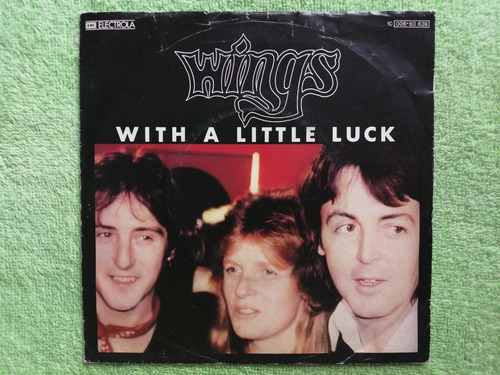 Eam 45 Rpm Vinilo The Wings With A Little Luck 1978 Paul Mc