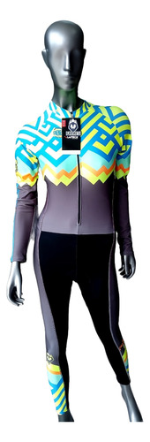 Enterizo Ciclismo Mujer Largo Frenesi Talla L Y Xl