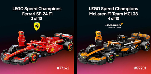 Lego Speed Champions Fórmula 1 Colección Completa 10 Sets