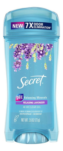 Desodorante Secret gel fragancia lavanda 73g