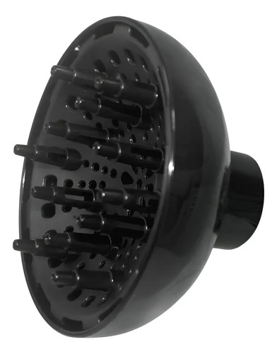 Difusor Secador Universal Soling Preto 4.5 cm Cabelo Cacheado