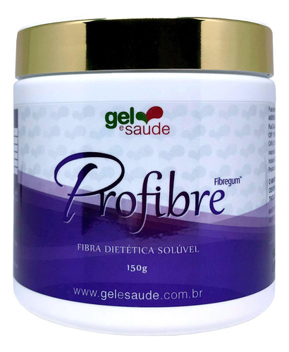 Suplemento Em Pó Gel E Saude  Profibre-fibregum B-regulação Intestinal-150 G-01 Mes Uso Sabor  Isento Em A De 150g 01 Un  Pacote X 01 U