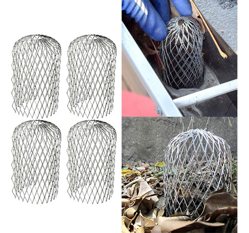 4 Filtros Filtrantes De Protección De Canalón Para Prevenir