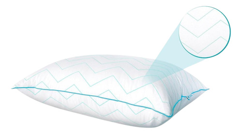 Almohada Tipo Soñare Zigzag Vero Hogar Standar Blanco Zigzag