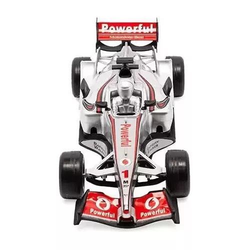 Brinquedo Carrinho Corrida Formula 1 A Fricção Com Som Prata no Shoptime