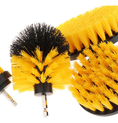 Kit De Cepillo De Taladro Resistente Para Amarillo