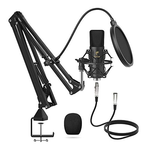 Tonor - Micrófono Condensador Xlr, Kit Profesional De Micróf