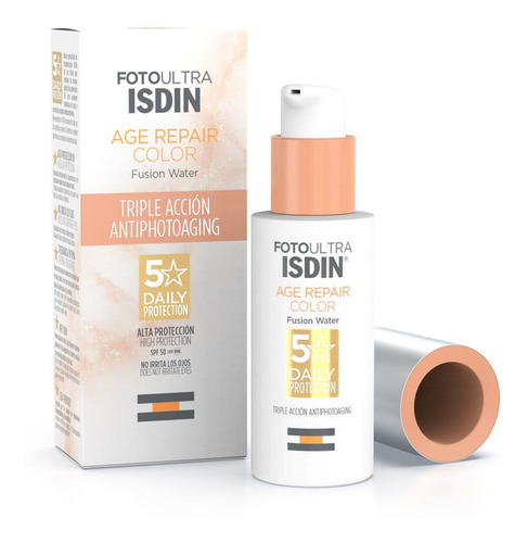 Protector Solar Facial Isdin Age Repair Color Spf 50 X 50 Ml