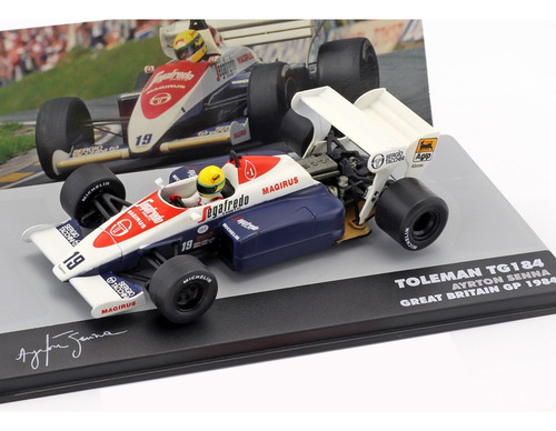 1/43 Altaya Toleman Tg84 Ayrton Senna F1 1984 Gp Inglaterra Branco