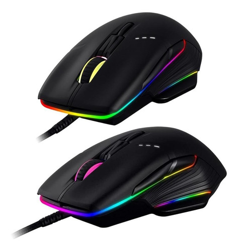 Mouse Gamer 9 Botões 16000 Dpi Dn90 Rgb Sensor Pixart 3389