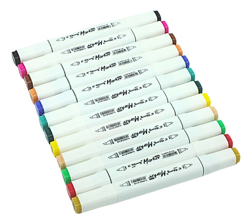 Marcadores 72 Colores Plumones Punta Pincel Doble Punta Fine
