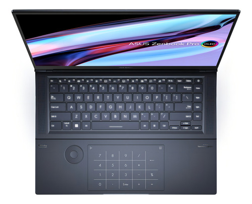 Laptop Asus Zenbook Pro 16X OLED UX7602ZM-ME027W tech black táctil Intel Core i9 12900H 32GB de RAM SSD de 1 TB, NVIDIA GeForce RTX 3060 60 Hz 3840x2400px Windows 11 Home