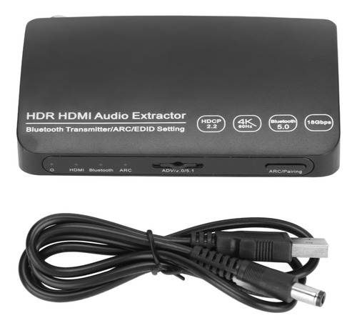 Extractor De Audio Bluetooth 4k 60hz Hdr Synchronous Arc