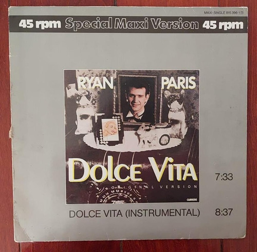 Ryan Paris Dolce Vita 12  Vinilo Alema 83 Mx