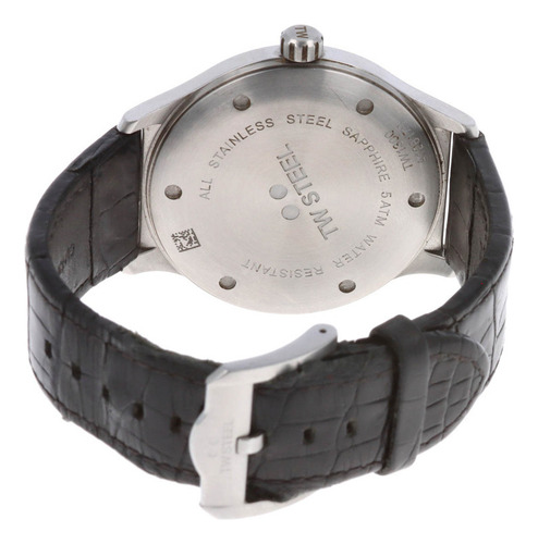 Reloj Para Hombre Tw Steel *slim Line*. Negro Plateado Negro (Usado)