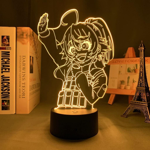 Luz Nocturna 3d The Saga Of Tanya Anime Para Niño, 16 Colore