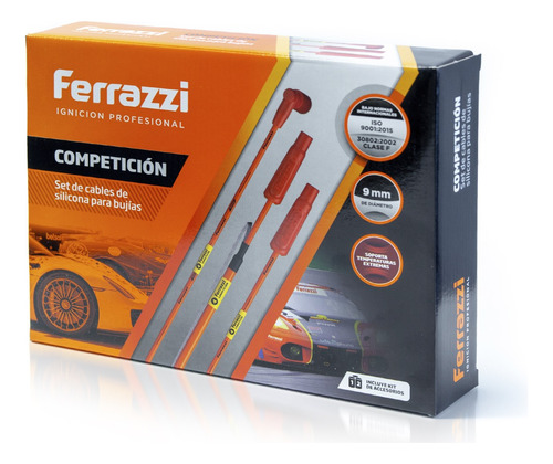 Cables Bujía Ferrazzi Competición 9mm Fiat Tempra 2.0 8v Ie