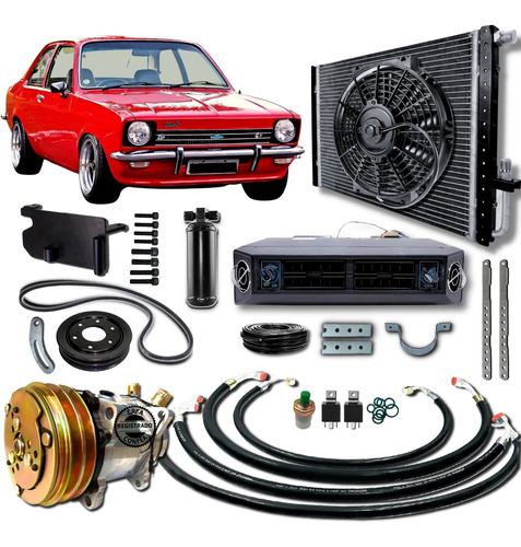 Kit Ar Condicionado Chevette 1 Ano 20.000 Btu Caixa Interna