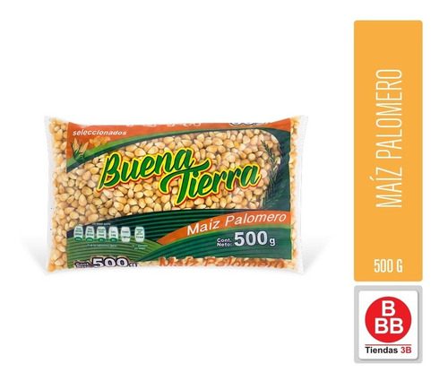 Maíz Palomero Natural Buena Tierra 500 G