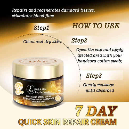 - Crema Reparadora Rápida De La Piel De 7 Días
